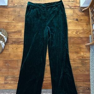 Green Velvet Pants